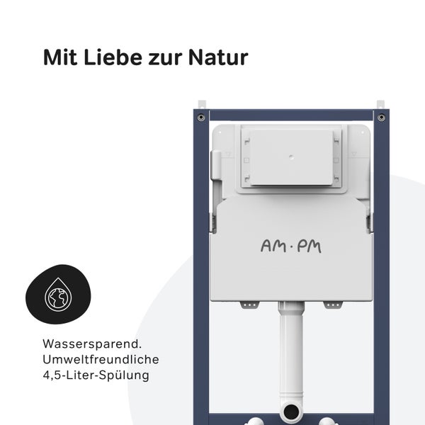 Vorwandelement für Wand-WC mit wassersparender 4,5-Liter-Spülung