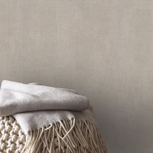Vliestapete - Uni mit Glanz - Taupe - 10mx106cm