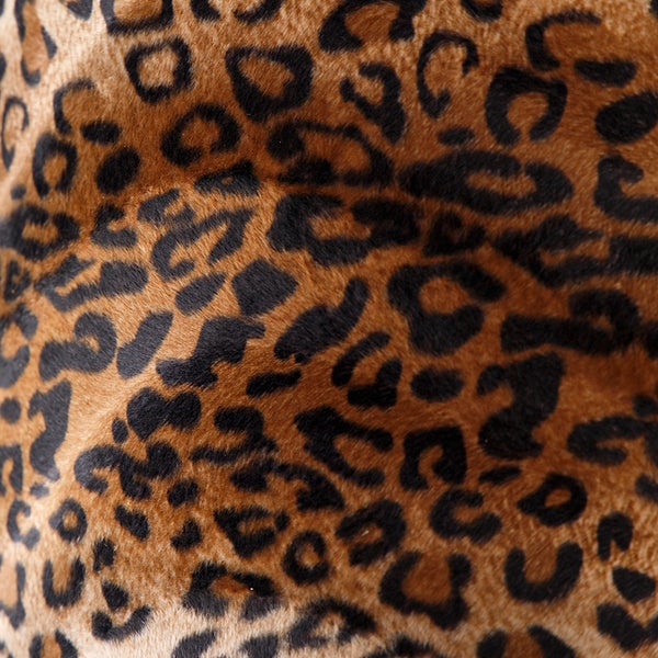 Velours Lampenschirm Leopard Design 50/50/25 Gold innen