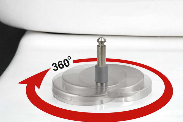 360 Grad drehbares Toilettensitzscharnier