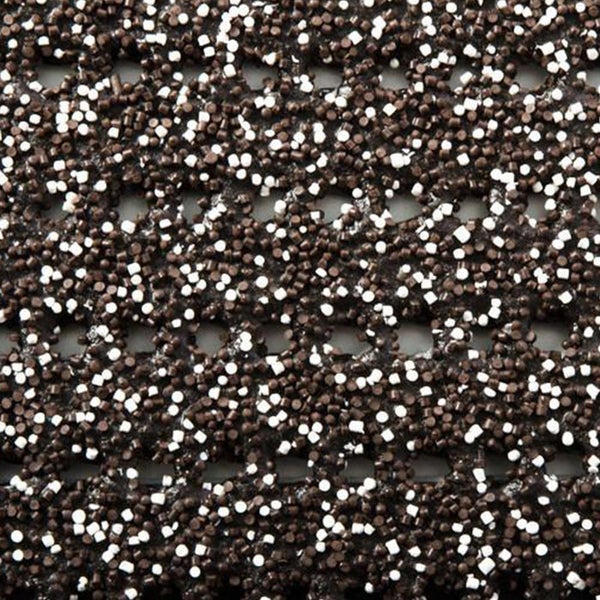 FLOORDIREKT Sicherheits-Stufenmatte - für Außenbereiche - Witterungsbeständig & Selbstklebend - Dunkelbraun - 25 x 73 cm