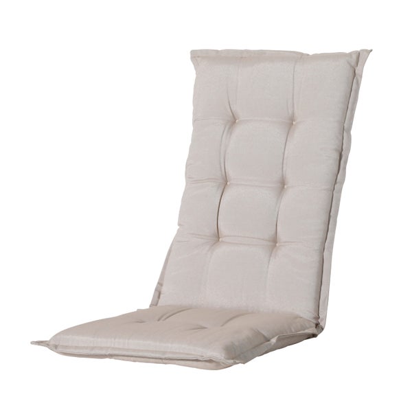 Hochlehnerauflage High Back Panama Leinen - Ca. 123x50 cm - 4er-Set