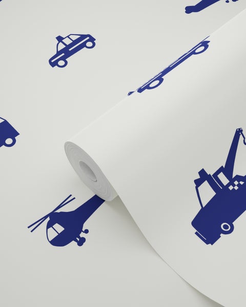 Tapetenrolle mit Fahrzeugmotiven