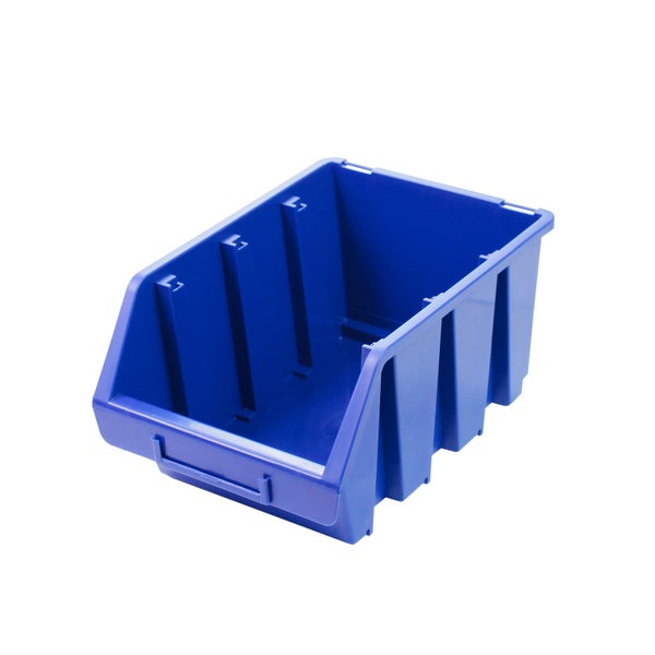 PROREGAL Sichtlagerbox 3 | HxBxT 12,6x17x24cm | Polypropylen | Blau