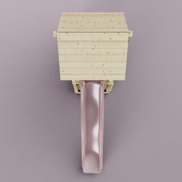 Spielturm mit Rutsche aus Holz