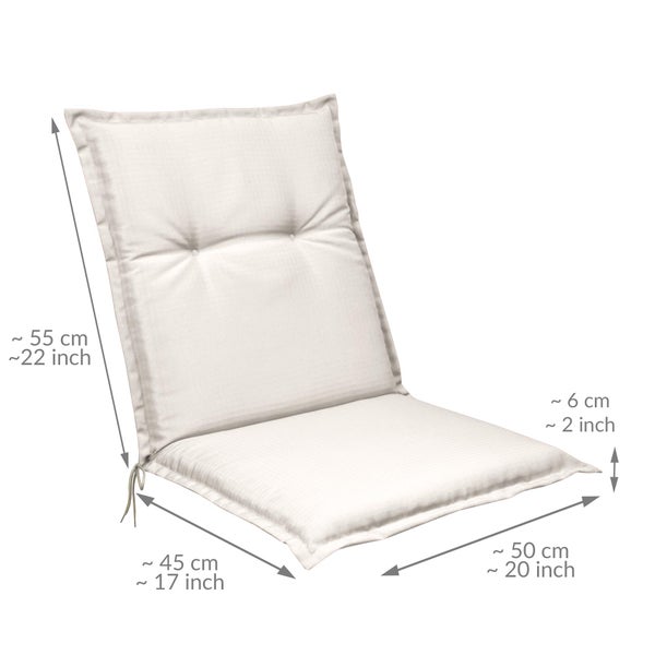 Beautissu Base NL Niederlehner 100x50x6cm Natur (6tlg)