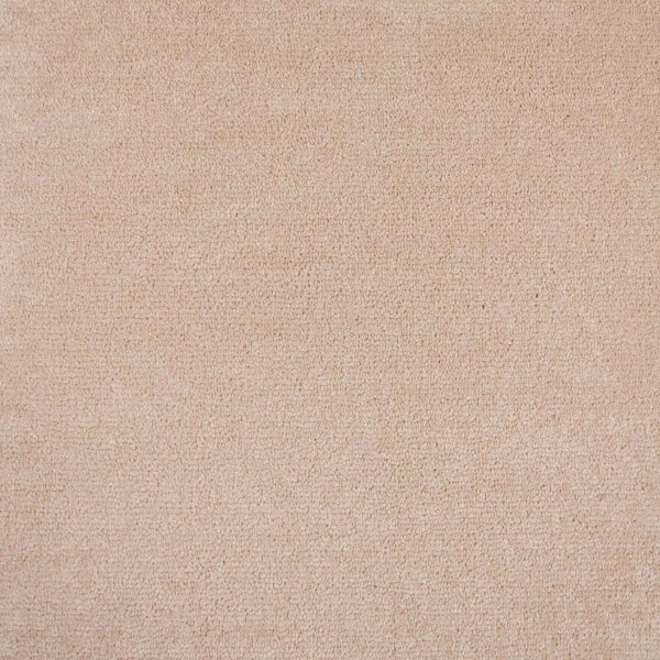 Velours Teppich Fliesen Crème Beige Teppichfliesen selbstliegend ideal für Schlafzimmer und Wohnzimmer Teppichboden als Fliesen in 50x50 cm weich