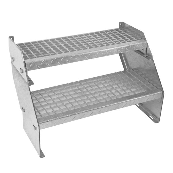 Verstellbare Zweiteilige Verzinkter Stahl Treppe – 600mm breit