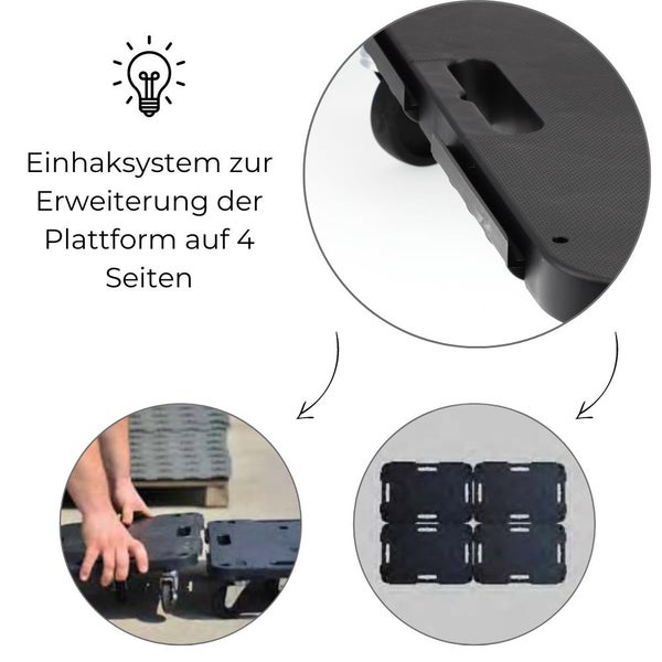 Transportroller Rollbrett Transportrollen Rollbrett Werkstatt Pflanzen Rollbretter Transport Möbelrollen flach Pflanzenroller eckig Transporthilfe mit Rollen