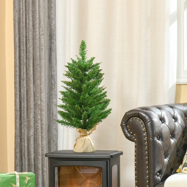 HOMCOM Weihnachtsbaum, Ø44 x 60H cm, PVC, Grün