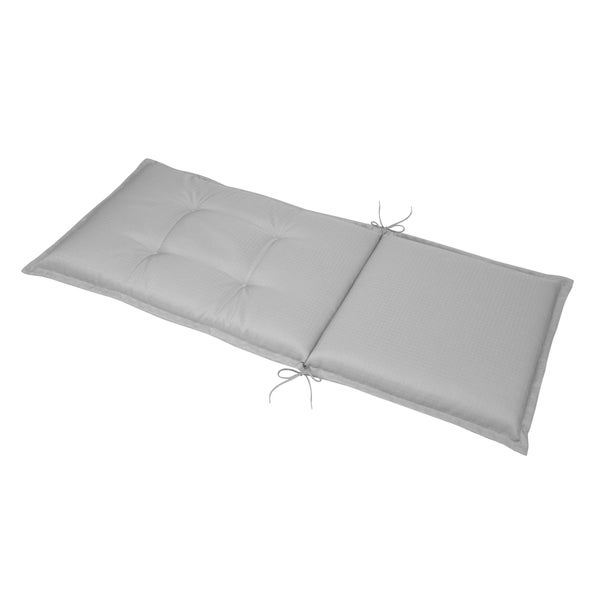 Beautissu Base HL Hochlehner 120x50x6cm Hellgrau