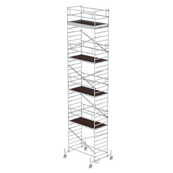 MUNK Rollgerüst mit Doppelplattform 1,35x2,45m Plattform, 11,35m AH