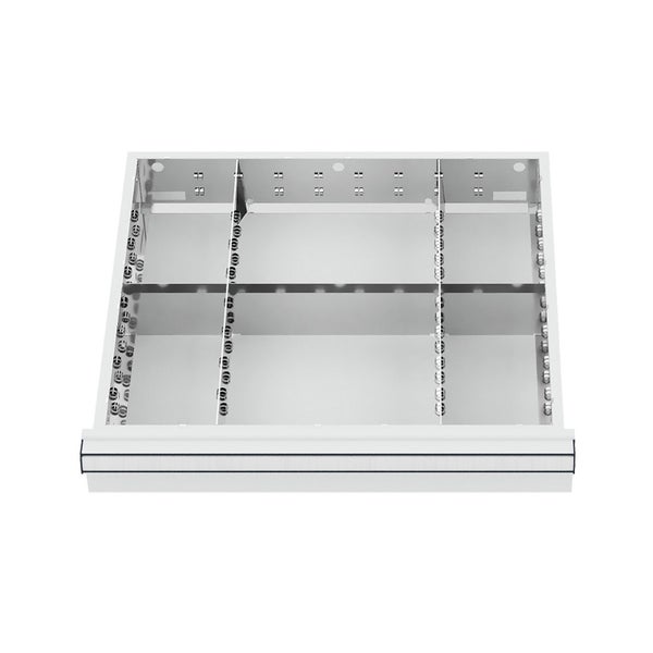 WS24 Schubladeneinteilung Metalleinteilung BLH 200-300 mm Innenmaß 500 x 450 mm - WS24-100183