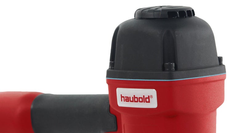 Haubold Logo auf einem Druckluftnagler