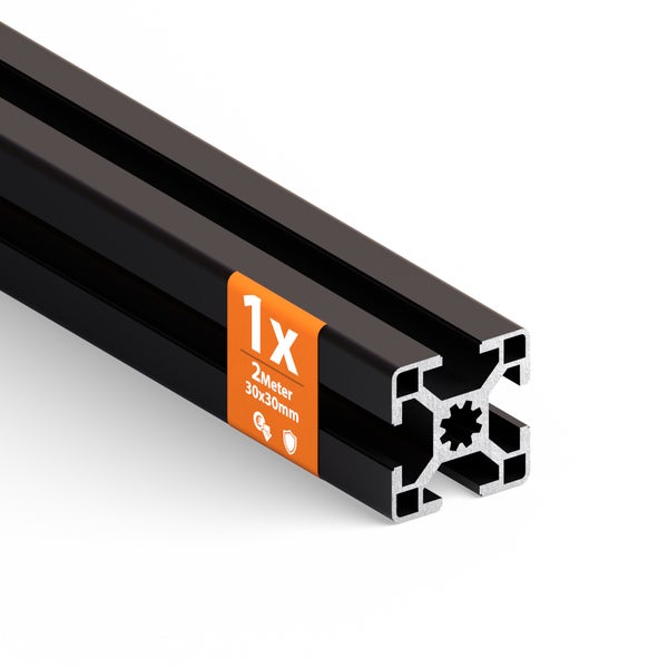 Aluminiumprofil, 2 Meter, 30x30 Millimeter
