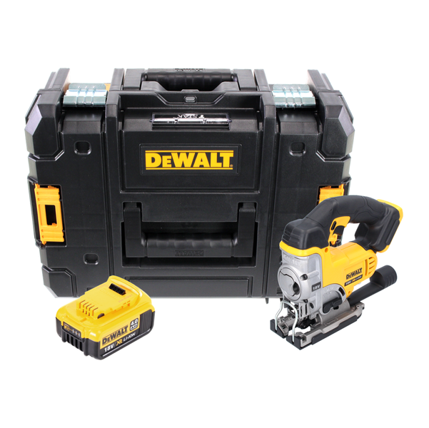DeWalt Akku-Stichsäge 18 Volt inklusive Akku und robustem TSTAK-Transportkoffer.