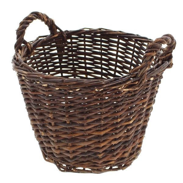 FRANK FLECHTWAREN | Füllkorb Natur, WEIDE, Ø 35 x 24 cm