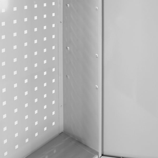 PROREGAL Werkzeugwandschrank mit Tür 1 Fachboden HxBxT 75 x 50 x 20 cm Lichtgrau