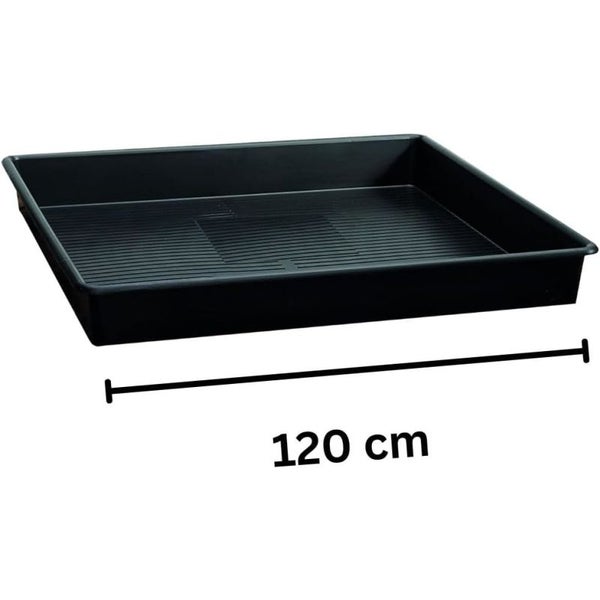 Hart-Plastik Pflanzenschale 120x120x12 cm – Wasserdicht, wetterbeständig & vielseitig für Haus, Garten & Auto