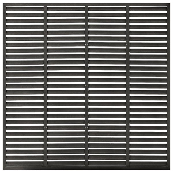 Lamellenzaun WPC 180x180 cm Dunkelgrau