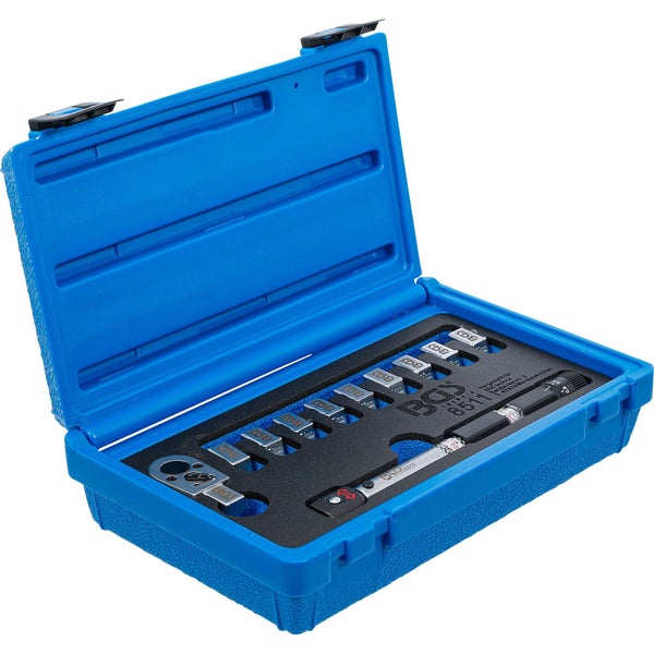 Drehmomentschlüssel Set im blauen Kunststoffkoffer