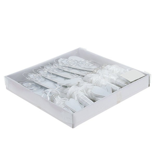 Box mit Reagenzgläsern und Befestigungsmaterial