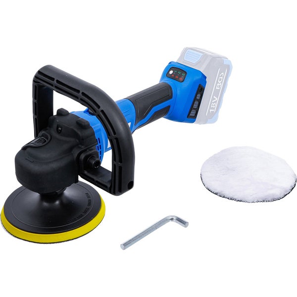 Akku Poliermaschine mit Zubehör