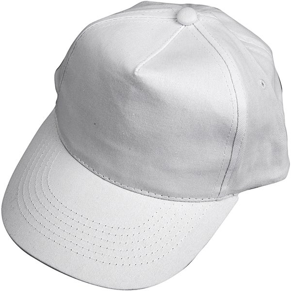 Creativ Company Kappen und Mützen Cap, Weiß, 49,5-56 cm, 1 Stk