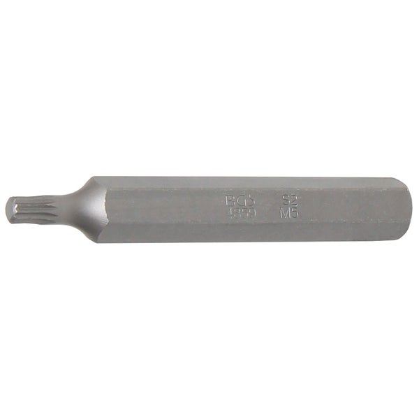 BGS Bit Länge 75 mm Antrieb Außensechskant 10 mm (3/8) Innenvielzahn (für XZN) M5 - 4859