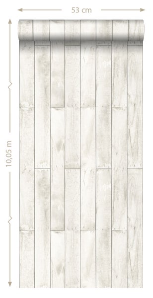 Tapetenrolle mit Holzplankenoptik, 53 cm breit und 10,05 m lang
