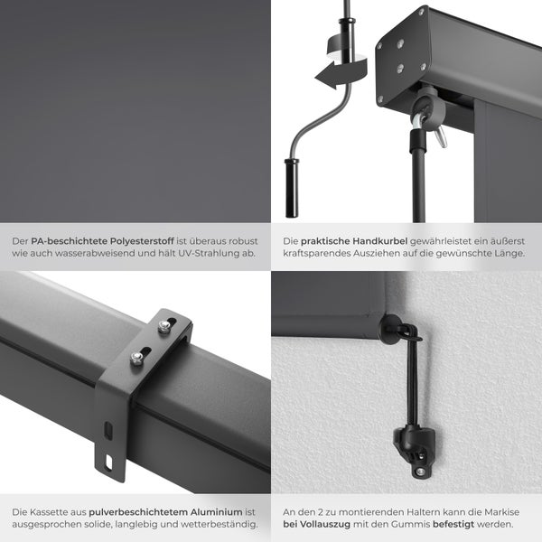 Aufblasbare Matratze mit Pumpe und Packsack