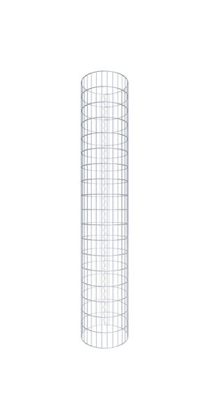 Gabionensäule Durchmesser 47 cm, MW 5 x 10 cm rund - Höhe: 1,80 m