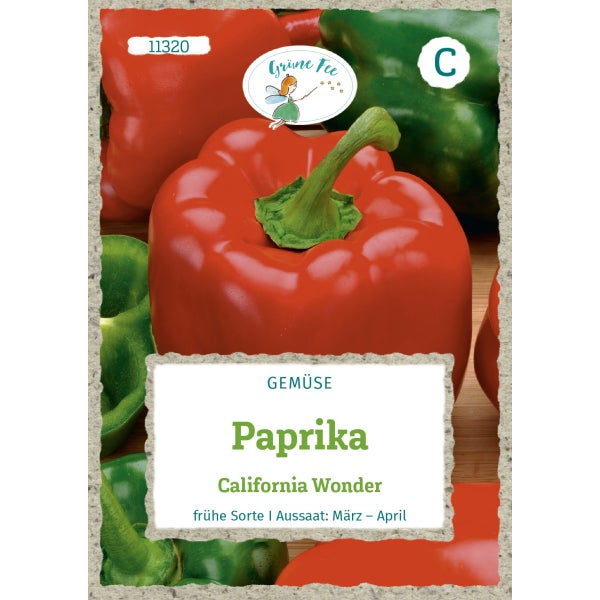 Paprika California Wonder Samen von Grüne Fee
