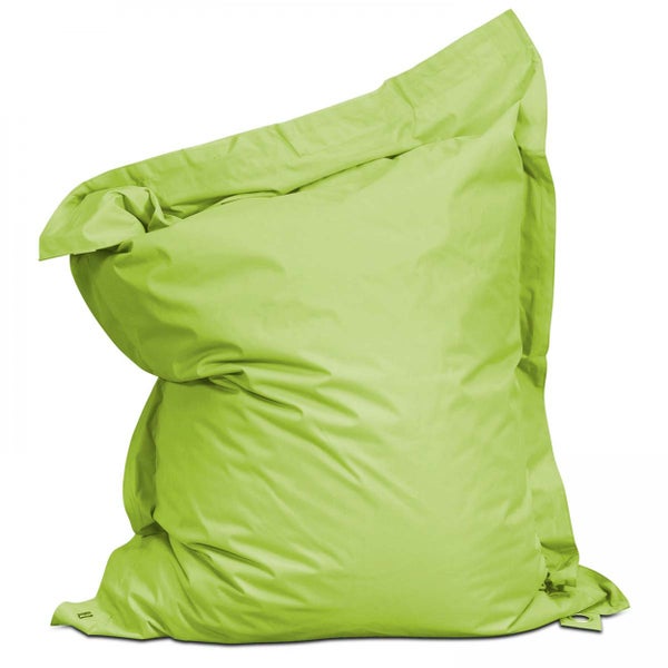 Hellgrüner Sitzsack aus wetterfestem Material für den Innen- und Außenbereich.