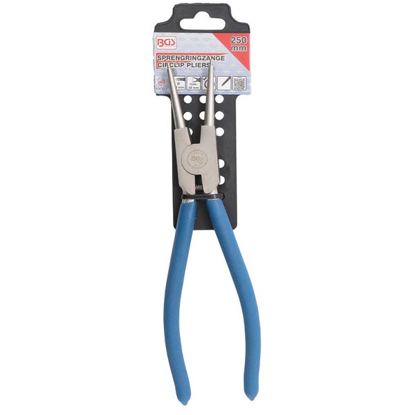 Sprengringzange mit blauen Griffen, 250 Millimeter
