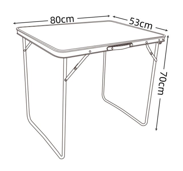 Campingtisch Gartentisch klappbar Galdas 80x53