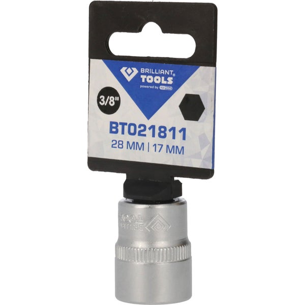 BRILLIANT TOOLS 3/8 Sechskant-Stecknuss 17 mm - BT021811