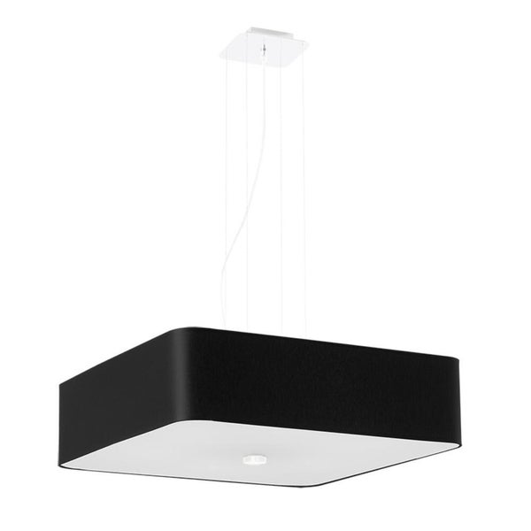 famlights | Pendelleuchte Lis in Schwarz E27 5-flammig 550x550mm