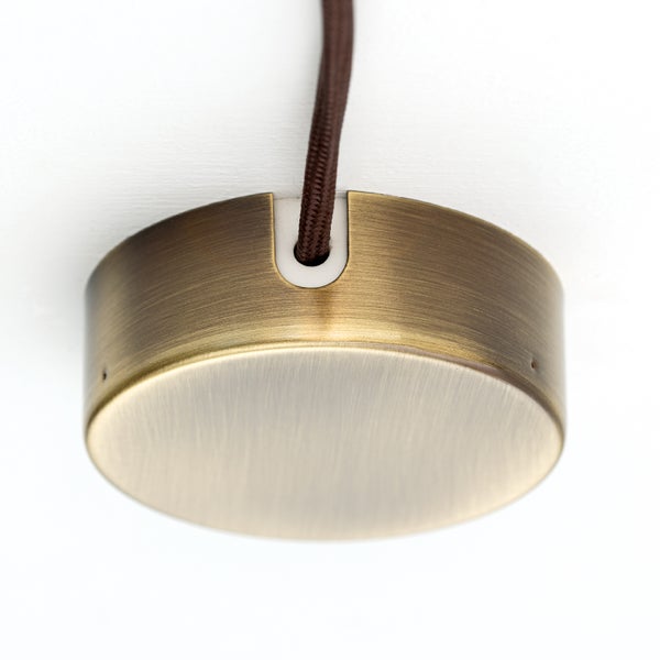 Verteilerdose aus Metall, Deckendose, Baldachin, Verteiler Abdeckung für Leuchte Lampe, 70mm, Antik