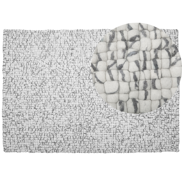 Teppich AMDO Hellgrau 160 x 230 cm