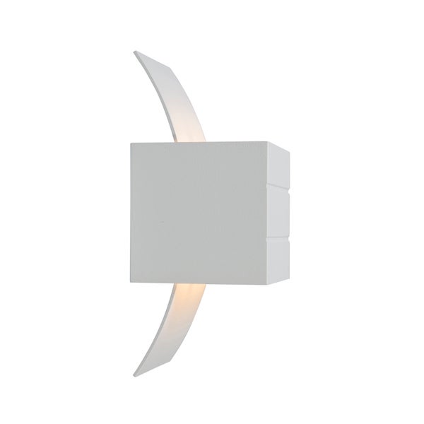 Weiße Wandleuchte mit abstraktem Design für Innenräume