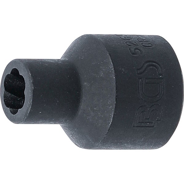 BGS Spiral-Profil-Steckschlüssel-Einsatz / Schraubenausdreher Antrieb Innenvierkant 12,5 mm (1/2) SW 8 mm - 5269-8