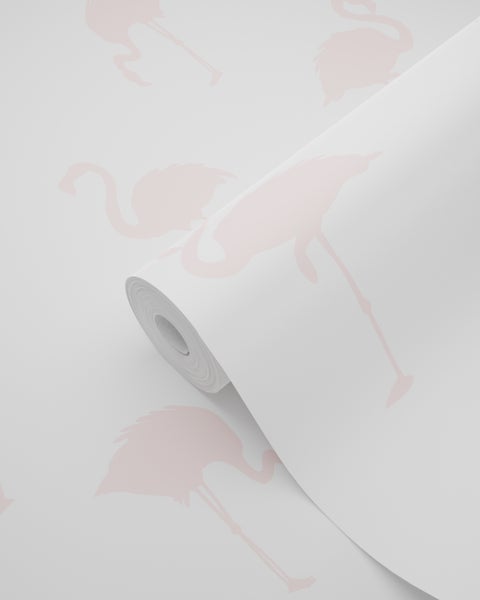 Tapetenrolle mit Flamingo-Muster