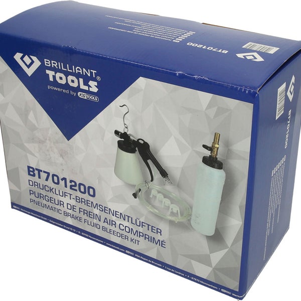 BRILLIANT TOOLS Druckluft-Bremsenentlüfter 6tlg. - BT701200