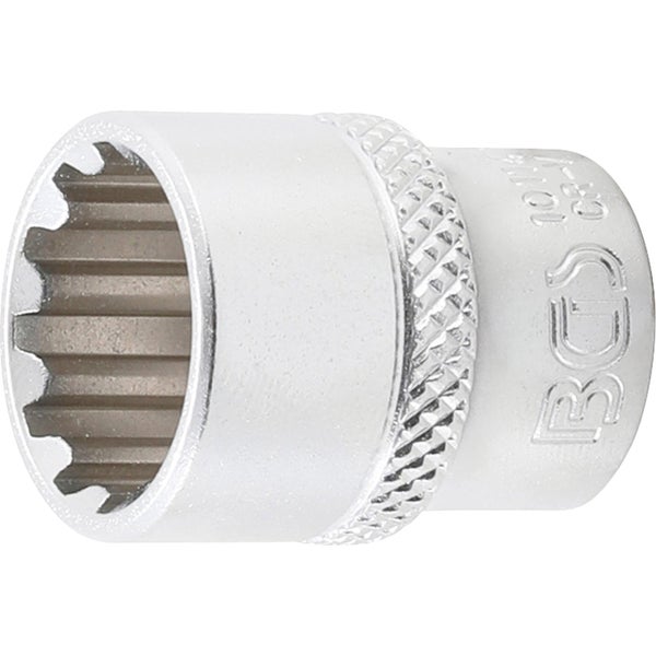 BGS Steckschlüssel-Einsatz Gear Lock Antrieb Innenvierkant 6,3 mm (1/4) SW 14 mm - 10114