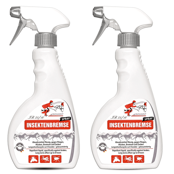 Insektenabwehr Spray für Pferde, Schutz vor Mücken, Bremsen, Zecken und Fliegen, für Stall, Weide und Ausritt, mit Langzeitwirkung, gebrauchsfertig, einfache Anwendung