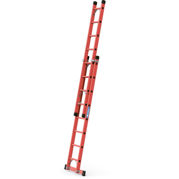 Zarges Vollkunststoff-Schiebeleiter Everest EFA 2E 2x8 Sprossen