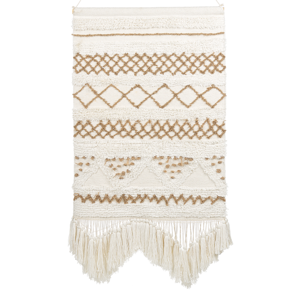 Wandbehang BAZDAN Baumwolle 107 cm Beige