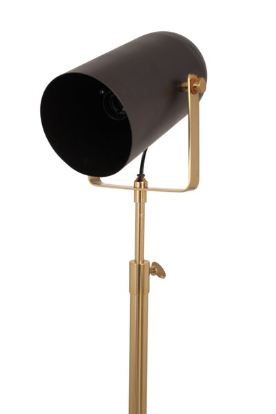 Moderne Stehlampe im Loft Studio Look in Schwarz Gold 163 | Wohnzimmer Esszimmer Leuchte