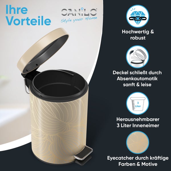 Sanilo Kosmetikeimer 3L mit Absenkautomatik Hosta